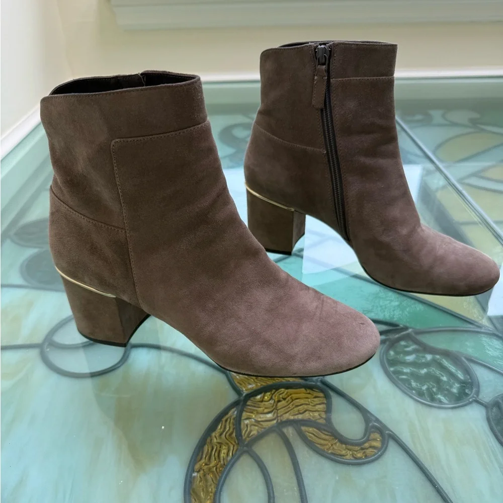 Cole Haan Arden Grand Bootie in Morel Suede Size 9.5B